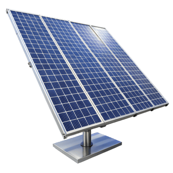 Highefficiency solar panel array on adjustable mount for optimal sunlight capture png