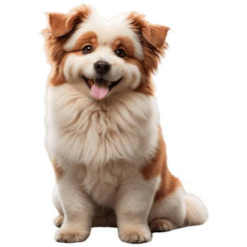 Adorable Happy Dog Sitting High-Quality Stock Photo for Pet Lovers png