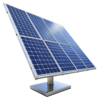 Highefficiency solar panel array on a adjustable metal stand for optimal sun exposure png