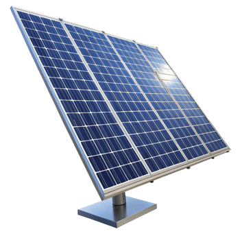 Highefficiency solar panel array for residential or commercial use, angled for optimal sunlight absorption png