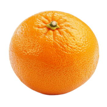Ripe and Juicy Orange Citrus Fruit on White Background png