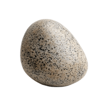 Close up of a smooth gray river stone with a natural granular texture png