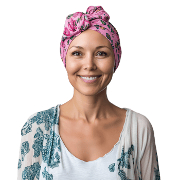 Smiling Cancer Survivor Showcasing Resilience and Strength png