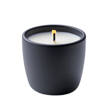 Captivating Scented Candle Flame Illuminating Tranquil Ambiance in Minimalist Interior png