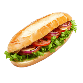 Freshly Prepared Savory Sandwich with Crisp Lettuce Ripe Tomatoes and Sizzling Bacon on Soft Bread png