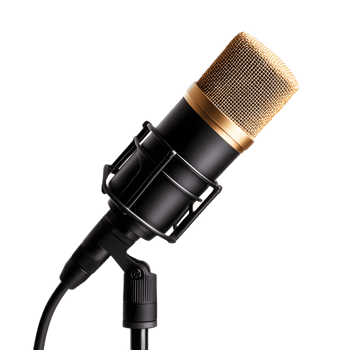 Professional Studio Condenser Microphone for Broadcast Podcast and Music Production png