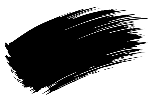 Abstract Black and White Brush Stroke Design Element for Background png