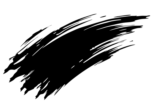 Abstract Black and White Ink Brush Stroke Dynamic Diagonal Design Element png