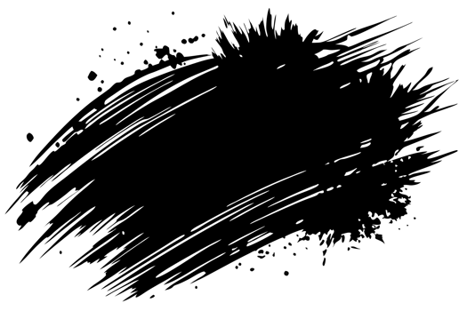 Abstract Black and White Ink Splash Design Grunge Texture Background png