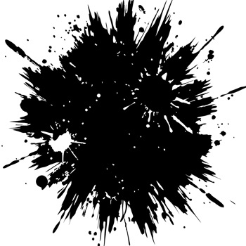 Abstract Black Ink Splash Design Grunge Texture Background for Art Design Projects png