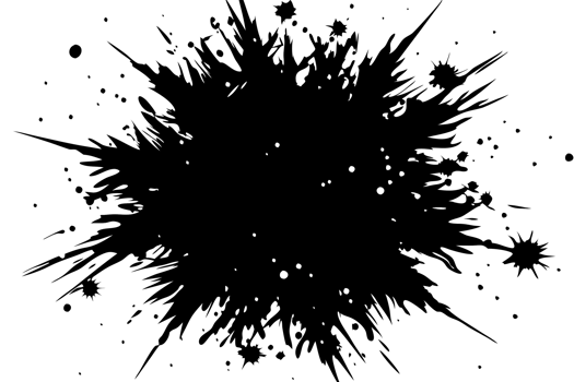Abstract Ink Splash Burst Background Circular Design Element for Branding png