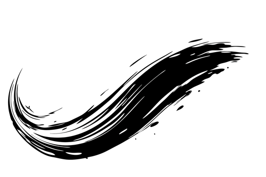 Abstract Swirl Design Dynamic White Lines on Black Background, Motion Effect Illustration png