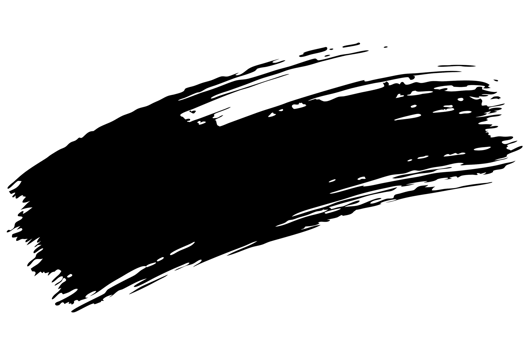 Abstract White Brush Stroke on Black Background Grunge Texture Design Element png