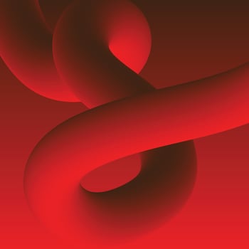 Abstract Red Fluid curve line Modern background design vector