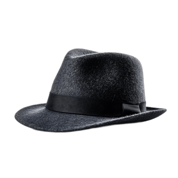 Stylish Felt Fedora Hat for Formal and Casual Wear png