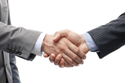 Business people shaking hands a strong partnership agreement success deal png