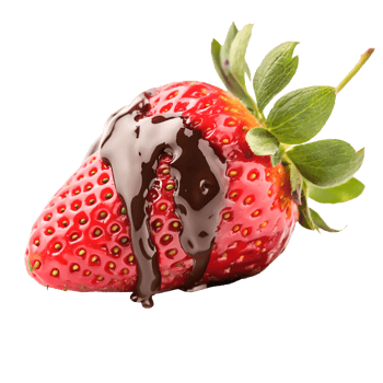 Delicious Chocolate Covered Strawberry Juicy Red Berry with Melted Chocolate Drizzle png