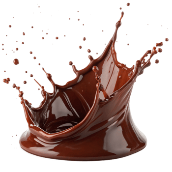 A Stunning Splash of Delicious Melted Chocolate png
