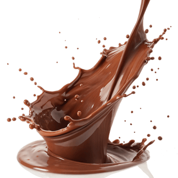 Delicious Chocolate Drink Splashing into a Bowl a CloseUp View of a Rich Brown Liquid png