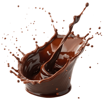 Delicious Chocolate Drink Splashing Dynamically in MidAir png