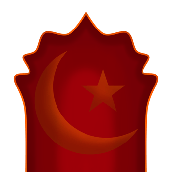The crescent and star flag png