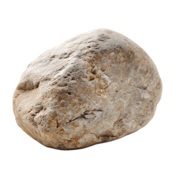 Weathered rocky surface of a natural stone boulder png