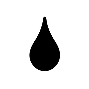 Water Drop Black Outline Icon on Transparent Background png