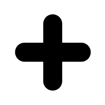 Medical Cross Black Outline Icon on Transparent Background png