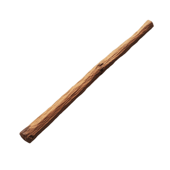 Brown stick lying on white surface with plain white background showcasing natural textures and colors, Brown stick on a white surface png