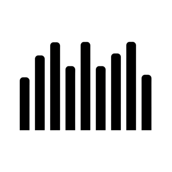 Bar Chart Graph Black Outline Icon on Transparent Background png