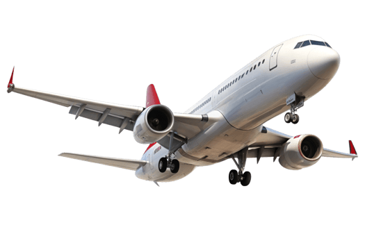 Stunning Low Angle View of a Sleek Modern Airplane in Flight png