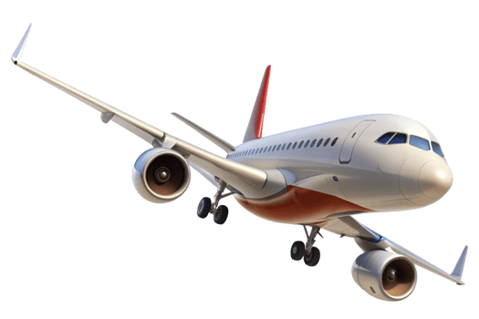 Stunning of a Modern Passenger Airplane in Flight png