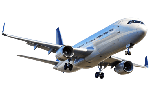A Stunning View of Passenger Airplane in Flight png