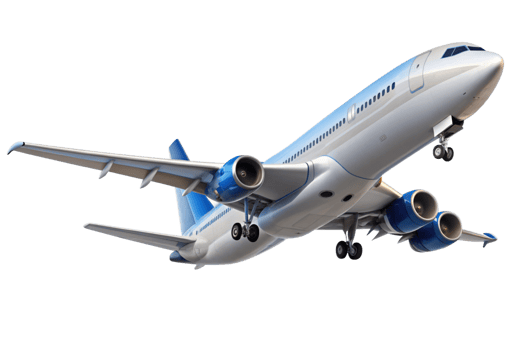 Stunning Closeup of a Modern Passenger Airplane in Flight png