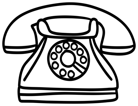 sticker of a Vintage Rotary Telephone png