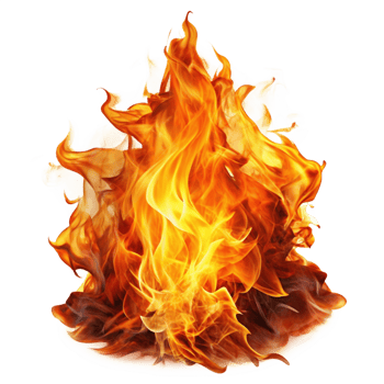Fiery Inferno Blaze Burning Bright Intense Hot Flames png