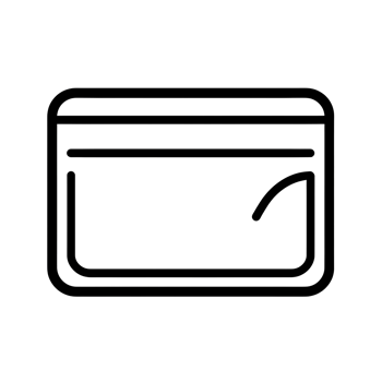 Wallet with Fold Black Outline Icon on Transparent Background png