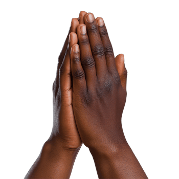 Hands in prayer symbolizing faith and gratitude illuminated by soft light, Hands in Prayer A Moment Faith and Gratitude, white background png
