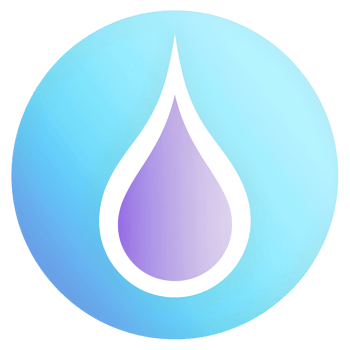Circular Water Droplet Pastel Icon On Transparent Background png