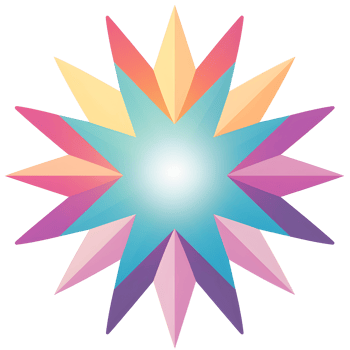 Abstract Starburst Pastel Icon On Transparent Background png