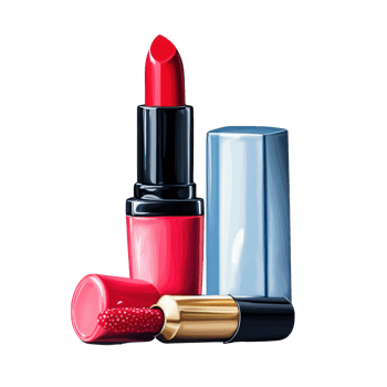 Vibrant red lipstick and nail polish showcasing bold beauty in a minimalist setting, Cosmetics makeup, Lipstick and Nail Polish png