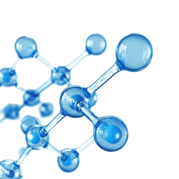 Blue transparent molecular structure with a Transparent background representing scientific concepts, Molecule with blue transparent structure background png