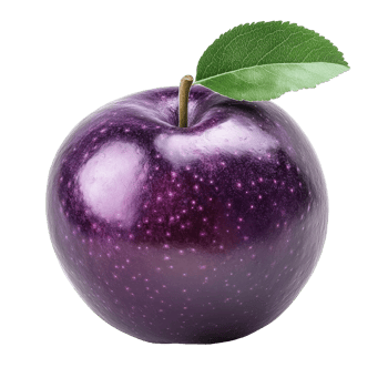 Purple custard apple on Transparent background showcasing vibrant color and texture, Purple custard apple isolated on background png