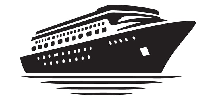 Grand Cruise Ship Illustration Exploring Ocean Voyages and Maritime Adventures vector