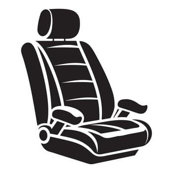 Automotive Comfort and Support Car Seat Design for Enhanced Driving vector