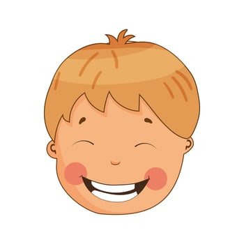 Boy Avatar Laughing vector