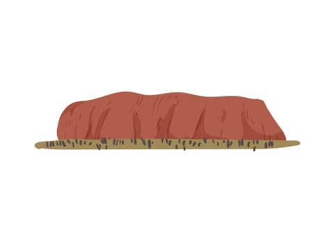 Large Red Rock vector