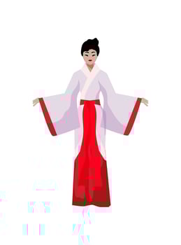 Chinese Traditional Outfit vector