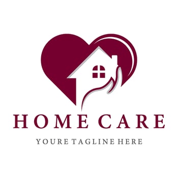 Creative home care logo template vector