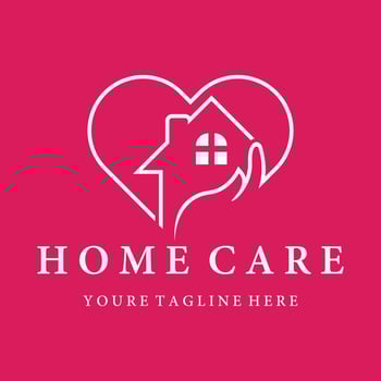 Home care line vector